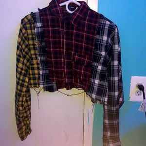 Fashion nova plaid crop top